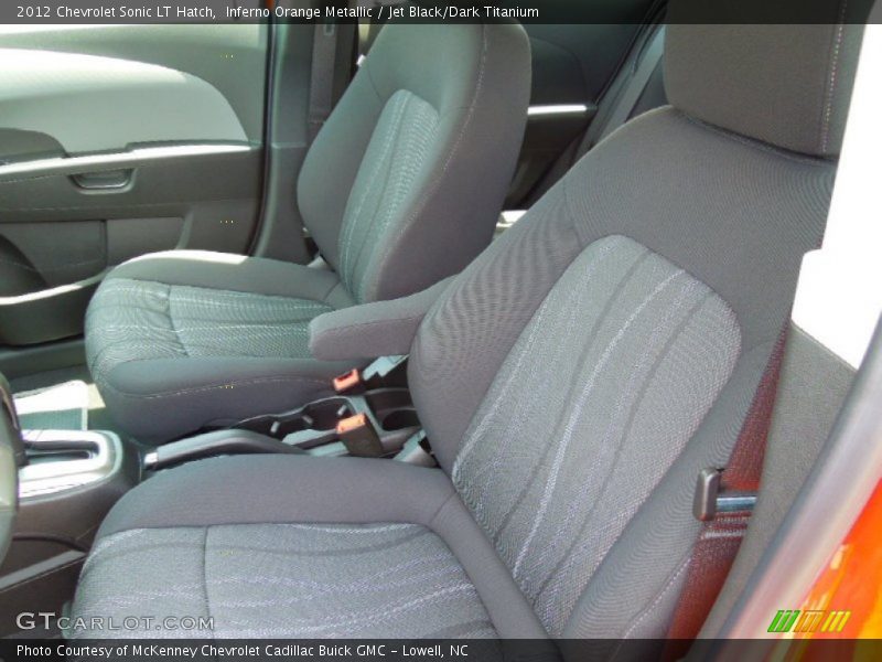 Inferno Orange Metallic / Jet Black/Dark Titanium 2012 Chevrolet Sonic LT Hatch