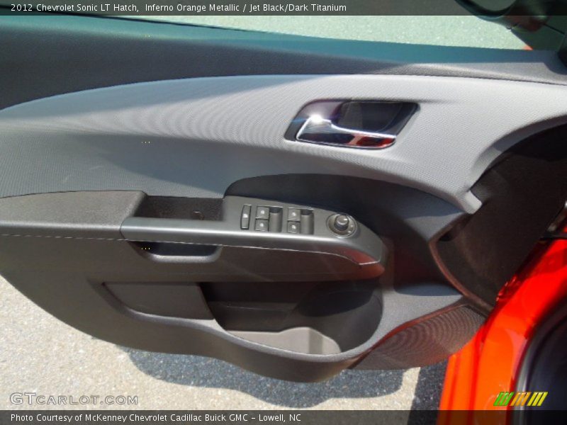 Inferno Orange Metallic / Jet Black/Dark Titanium 2012 Chevrolet Sonic LT Hatch
