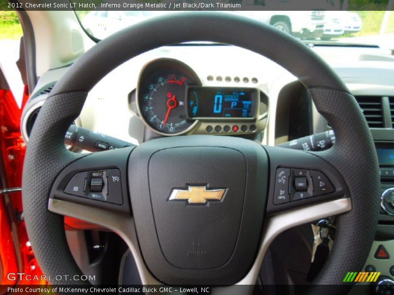 Inferno Orange Metallic / Jet Black/Dark Titanium 2012 Chevrolet Sonic LT Hatch