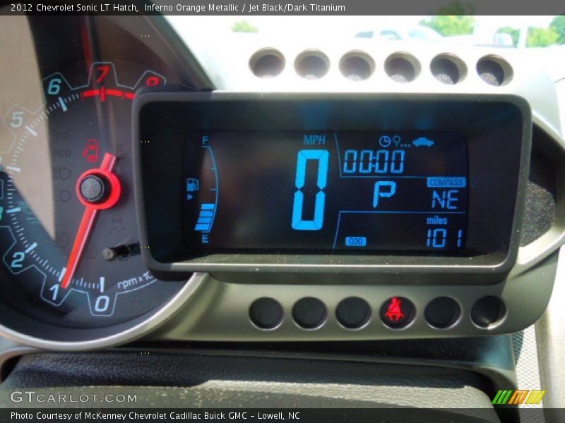 Inferno Orange Metallic / Jet Black/Dark Titanium 2012 Chevrolet Sonic LT Hatch