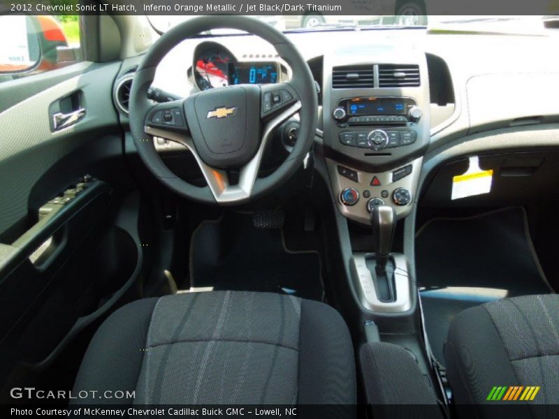 Inferno Orange Metallic / Jet Black/Dark Titanium 2012 Chevrolet Sonic LT Hatch