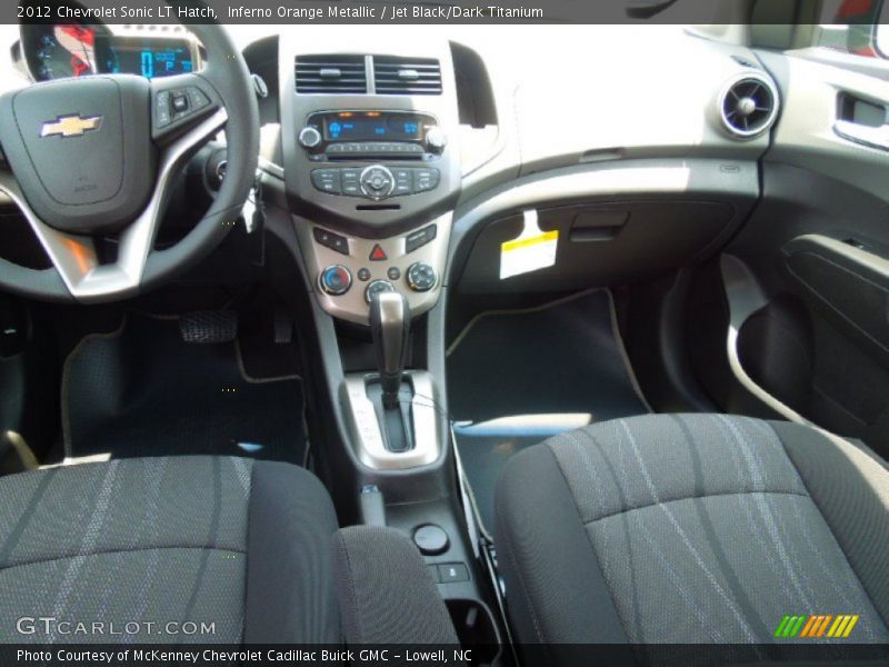 Inferno Orange Metallic / Jet Black/Dark Titanium 2012 Chevrolet Sonic LT Hatch