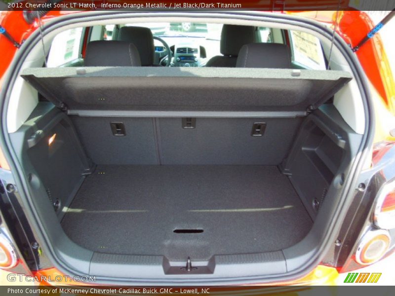 Inferno Orange Metallic / Jet Black/Dark Titanium 2012 Chevrolet Sonic LT Hatch