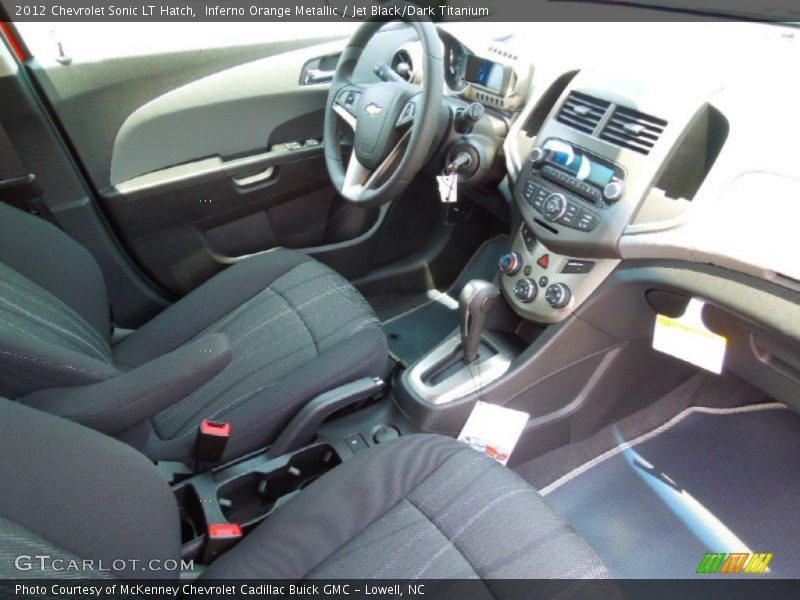 Inferno Orange Metallic / Jet Black/Dark Titanium 2012 Chevrolet Sonic LT Hatch