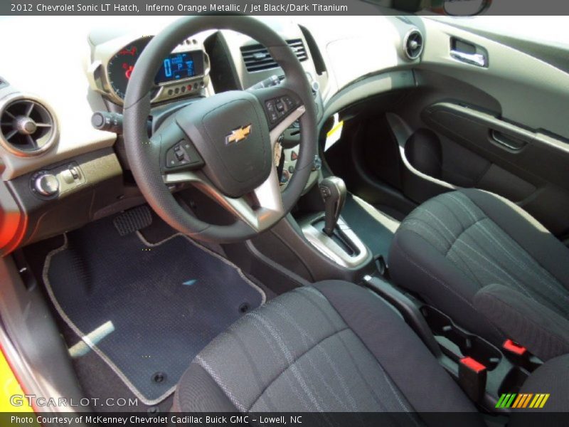 Jet Black/Dark Titanium Interior - 2012 Sonic LT Hatch 