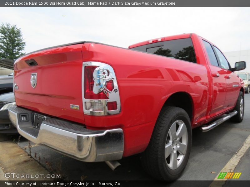 Flame Red / Dark Slate Gray/Medium Graystone 2011 Dodge Ram 1500 Big Horn Quad Cab