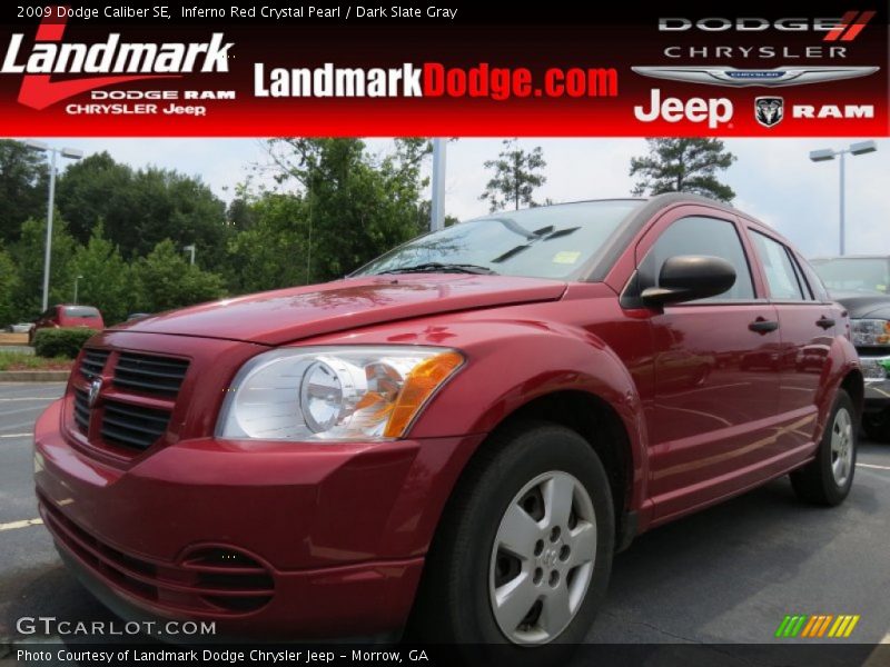 Inferno Red Crystal Pearl / Dark Slate Gray 2009 Dodge Caliber SE