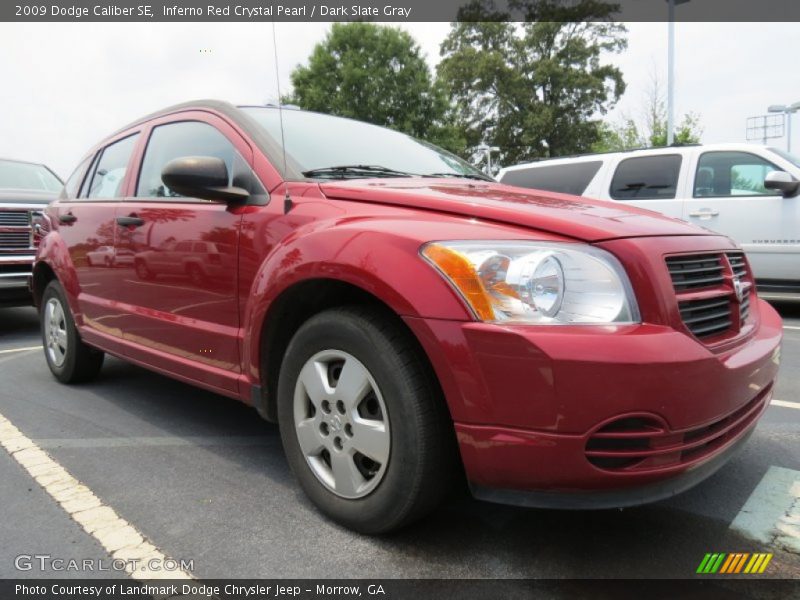 Inferno Red Crystal Pearl / Dark Slate Gray 2009 Dodge Caliber SE