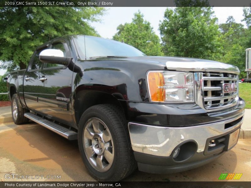 Onyx Black / Ebony 2009 GMC Sierra 1500 SLT Crew Cab