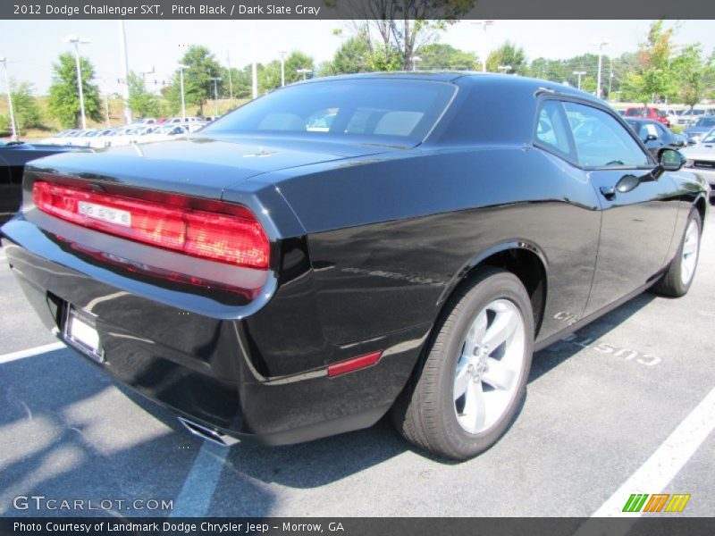Pitch Black / Dark Slate Gray 2012 Dodge Challenger SXT