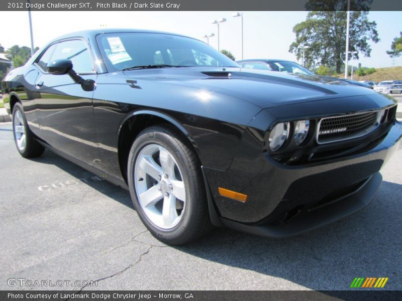 Pitch Black / Dark Slate Gray 2012 Dodge Challenger SXT