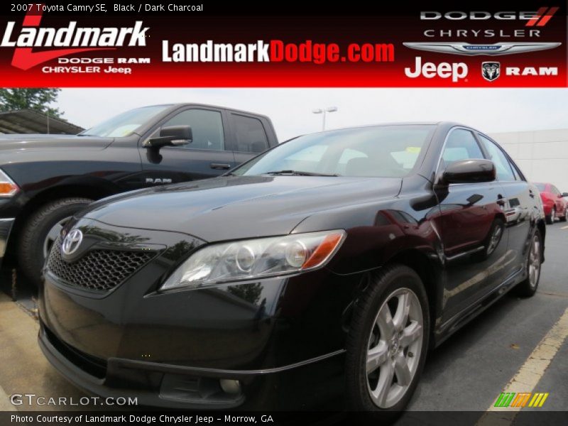 Black / Dark Charcoal 2007 Toyota Camry SE