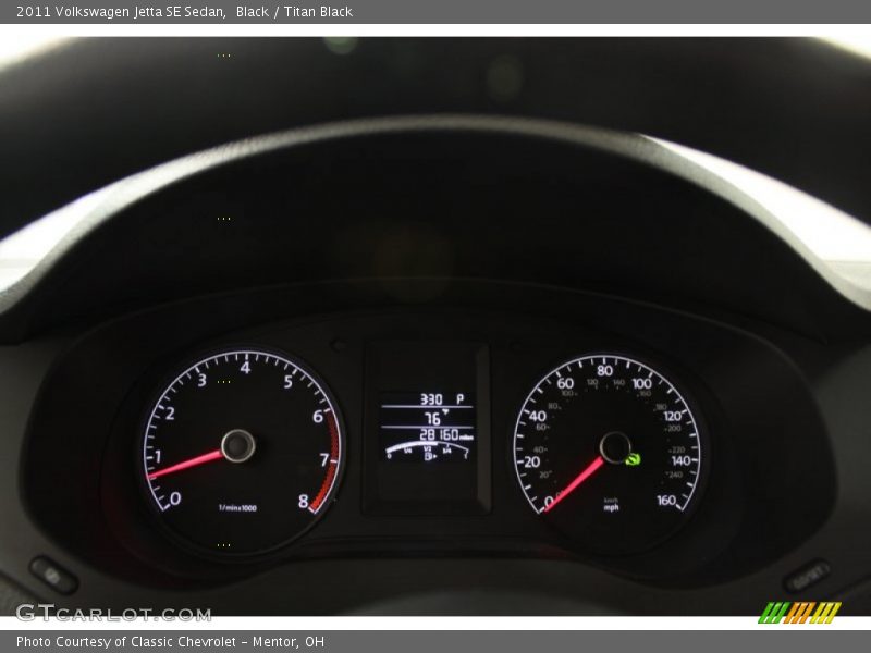 Black / Titan Black 2011 Volkswagen Jetta SE Sedan