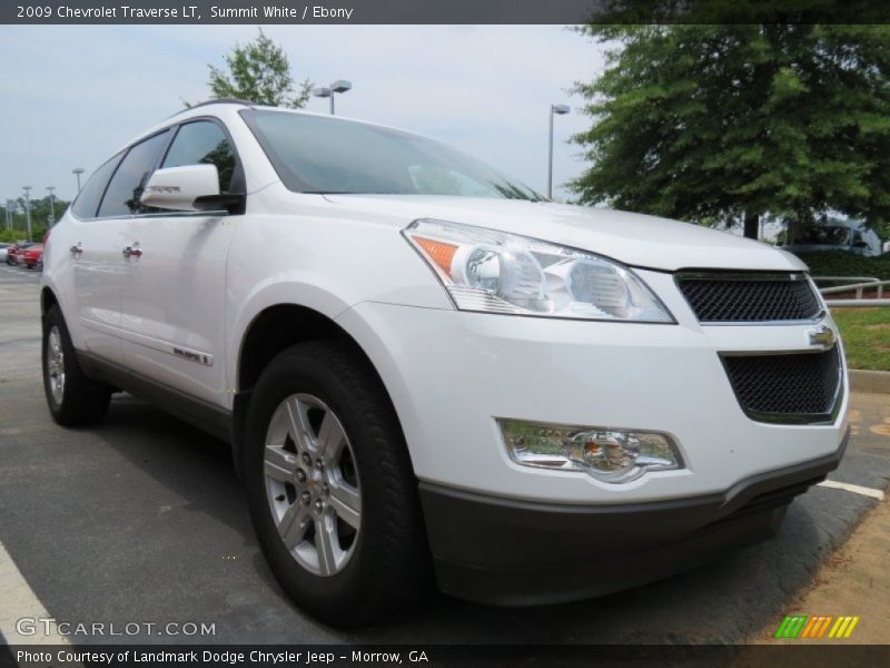 Summit White / Ebony 2009 Chevrolet Traverse LT