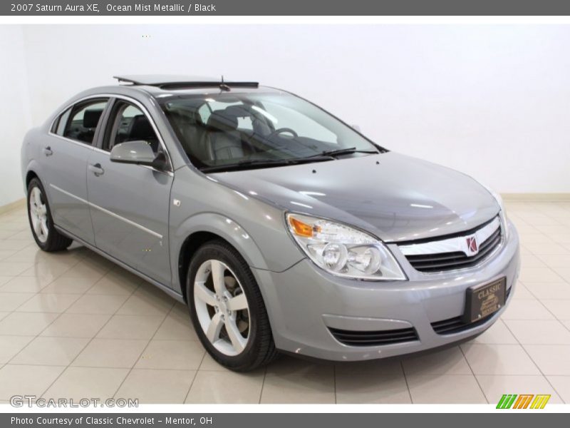 Ocean Mist Metallic / Black 2007 Saturn Aura XE