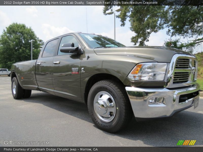 Front 3/4 View of 2012 Ram 3500 HD Big Horn Crew Cab Dually