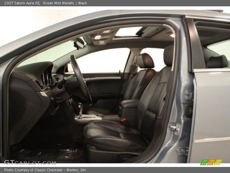 Ocean Mist Metallic / Black 2007 Saturn Aura XE