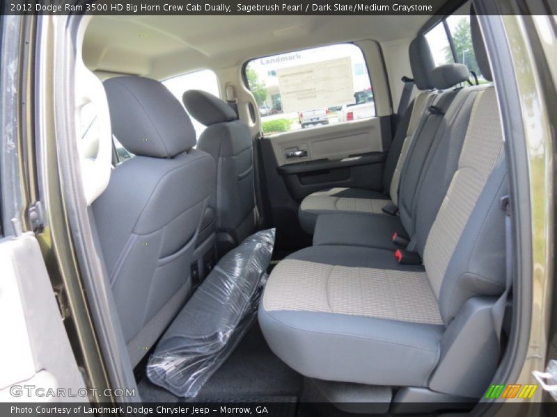 Rear Seat of 2012 Ram 3500 HD Big Horn Crew Cab Dually