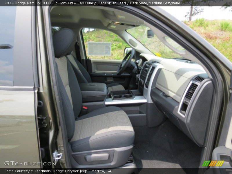 Sagebrush Pearl / Dark Slate/Medium Graystone 2012 Dodge Ram 3500 HD Big Horn Crew Cab Dually