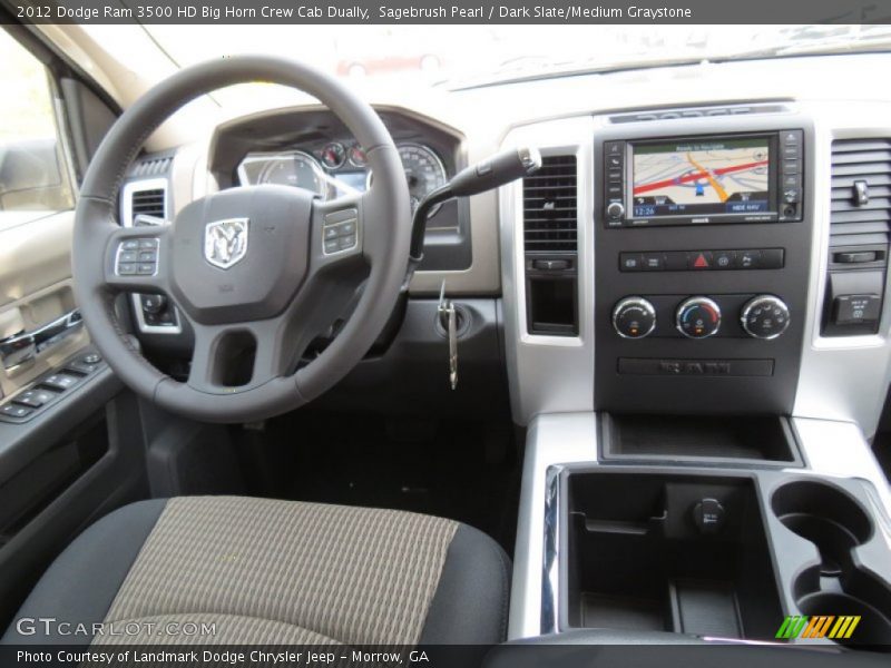 Dashboard of 2012 Ram 3500 HD Big Horn Crew Cab Dually