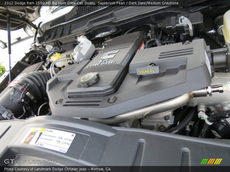  2012 Ram 3500 HD Big Horn Crew Cab Dually Engine - 6.7 Liter OHV 24-Valve Cummins VGT Turbo-Diesel Inline 6 Cylinder