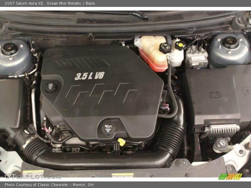Ocean Mist Metallic / Black 2007 Saturn Aura XE