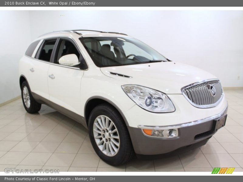 White Opal / Ebony/Ebony 2010 Buick Enclave CX