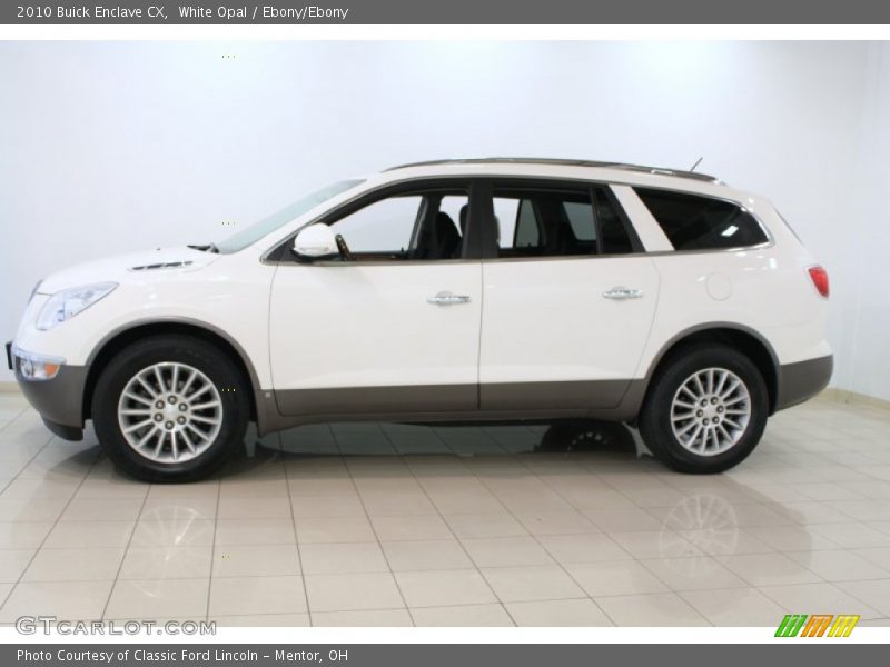 White Opal / Ebony/Ebony 2010 Buick Enclave CX