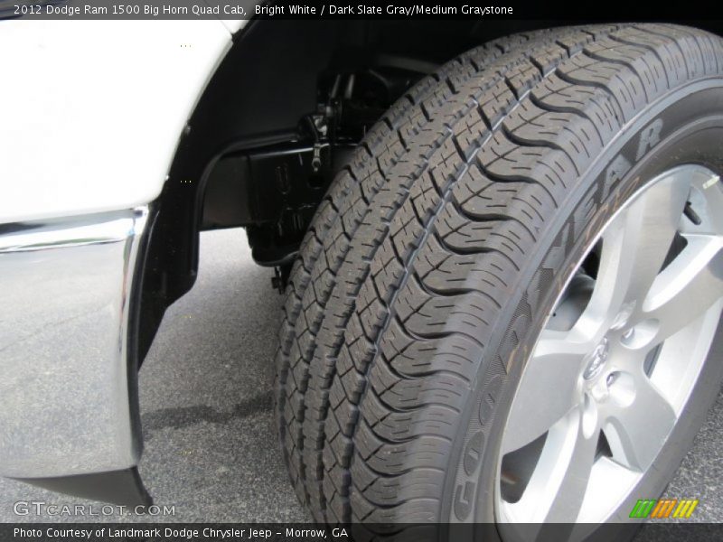 Bright White / Dark Slate Gray/Medium Graystone 2012 Dodge Ram 1500 Big Horn Quad Cab