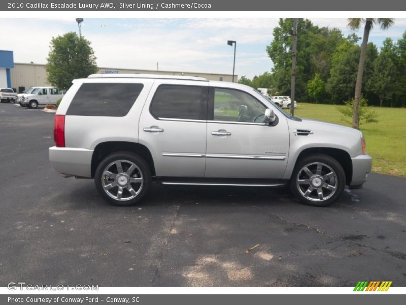 Silver Lining / Cashmere/Cocoa 2010 Cadillac Escalade Luxury AWD