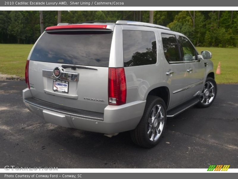 Silver Lining / Cashmere/Cocoa 2010 Cadillac Escalade Luxury AWD