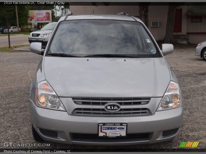 Clear Silver / Gray 2010 Kia Sedona LX
