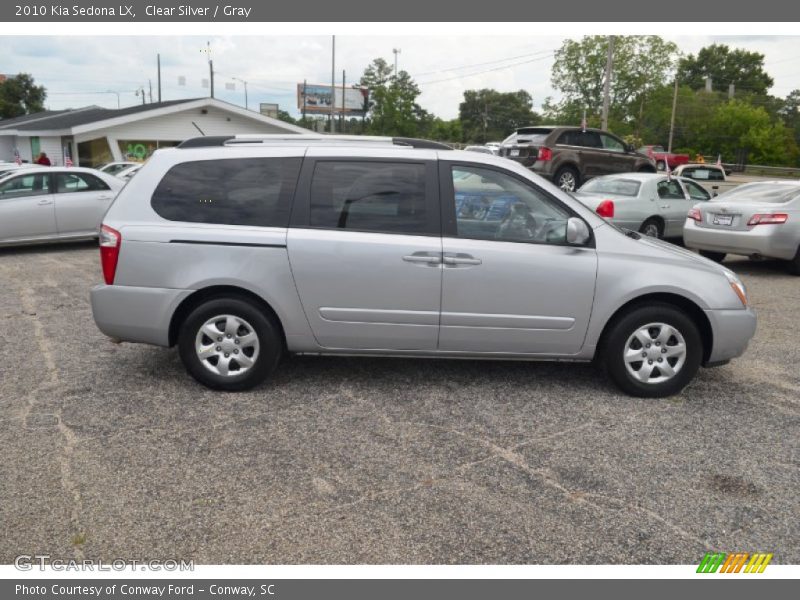 Clear Silver / Gray 2010 Kia Sedona LX