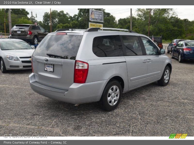 Clear Silver / Gray 2010 Kia Sedona LX