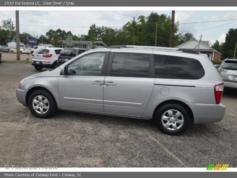 Clear Silver / Gray 2010 Kia Sedona LX