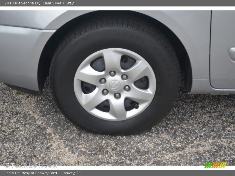 Clear Silver / Gray 2010 Kia Sedona LX