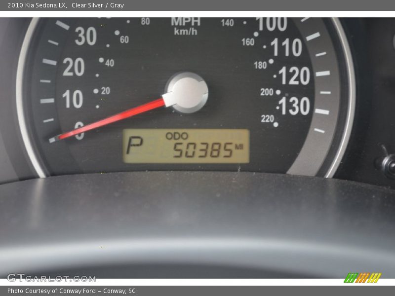 Clear Silver / Gray 2010 Kia Sedona LX
