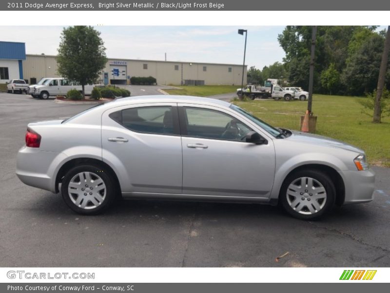 Bright Silver Metallic / Black/Light Frost Beige 2011 Dodge Avenger Express