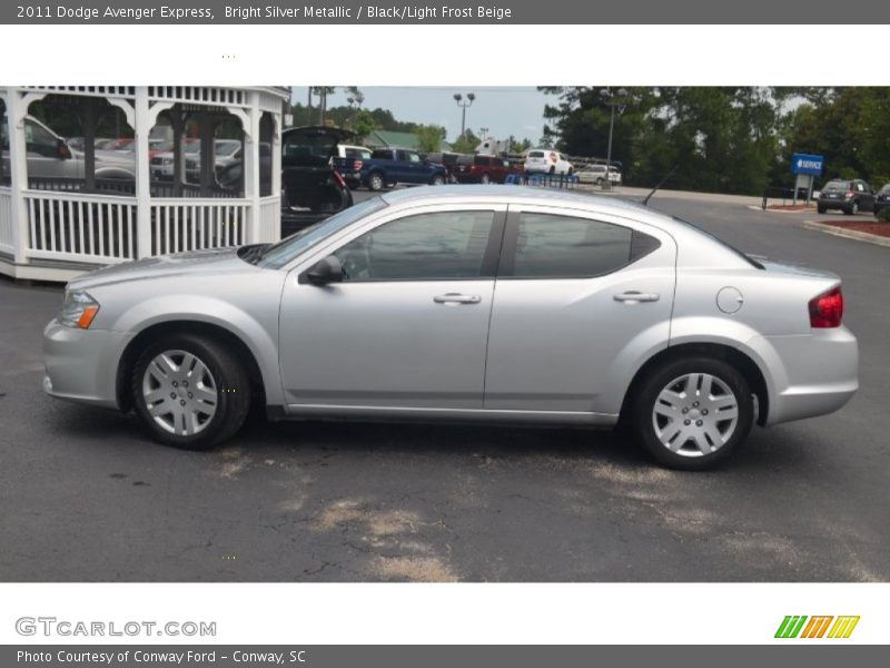 Bright Silver Metallic / Black/Light Frost Beige 2011 Dodge Avenger Express