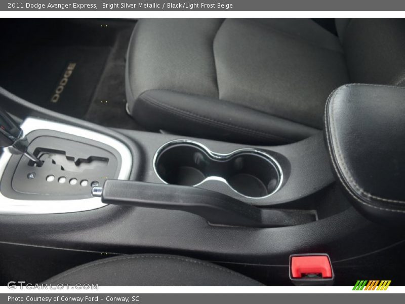 Bright Silver Metallic / Black/Light Frost Beige 2011 Dodge Avenger Express
