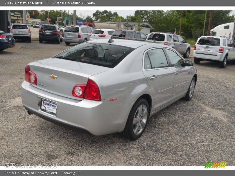 Silver Ice Metallic / Ebony 2012 Chevrolet Malibu LT
