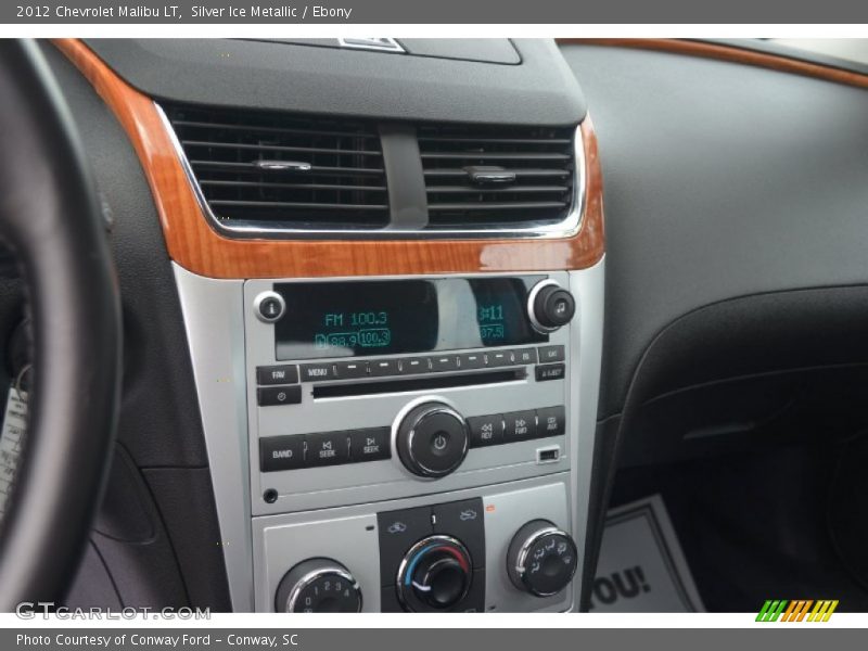 Silver Ice Metallic / Ebony 2012 Chevrolet Malibu LT