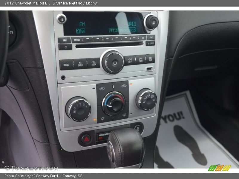 Silver Ice Metallic / Ebony 2012 Chevrolet Malibu LT