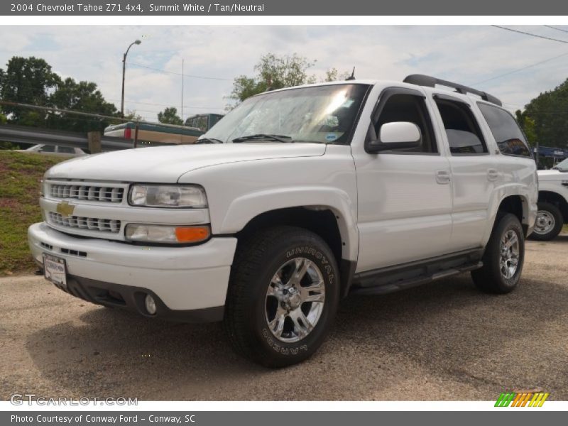 Summit White / Tan/Neutral 2004 Chevrolet Tahoe Z71 4x4