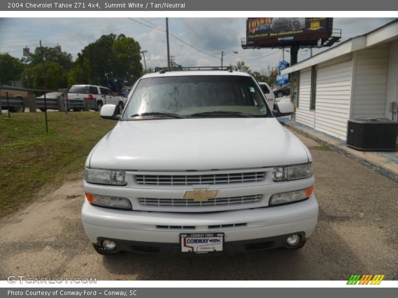 Summit White / Tan/Neutral 2004 Chevrolet Tahoe Z71 4x4