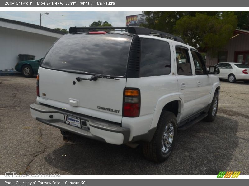 Summit White / Tan/Neutral 2004 Chevrolet Tahoe Z71 4x4