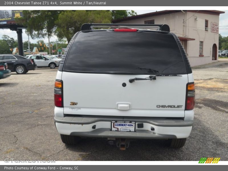 Summit White / Tan/Neutral 2004 Chevrolet Tahoe Z71 4x4