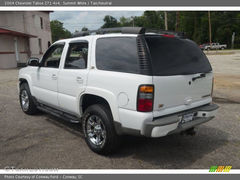 Summit White / Tan/Neutral 2004 Chevrolet Tahoe Z71 4x4