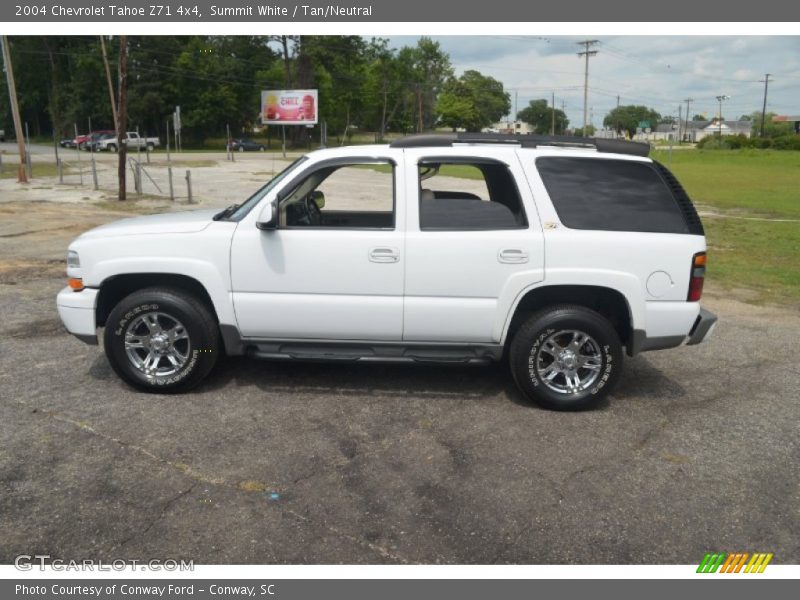 Summit White / Tan/Neutral 2004 Chevrolet Tahoe Z71 4x4