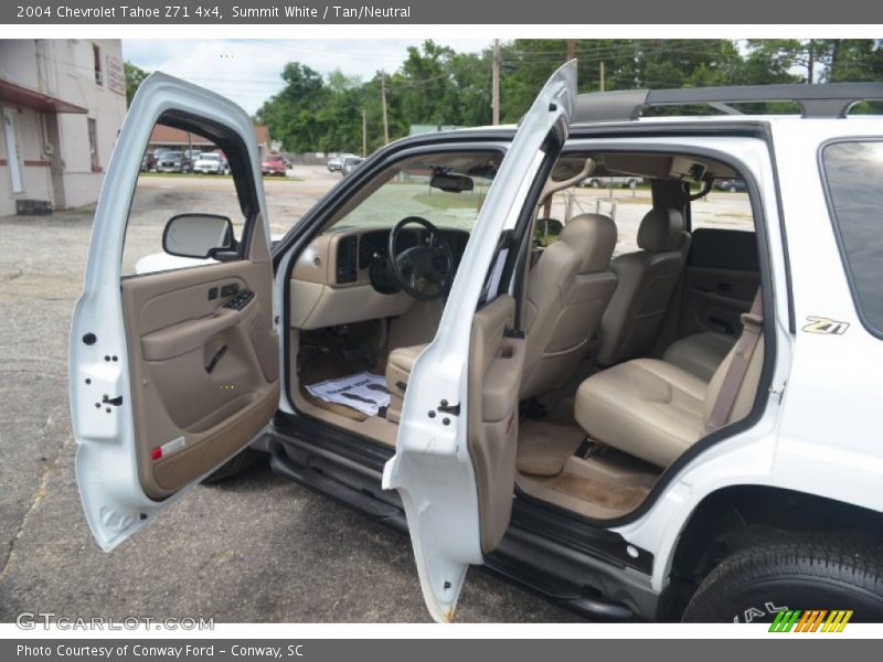 Summit White / Tan/Neutral 2004 Chevrolet Tahoe Z71 4x4